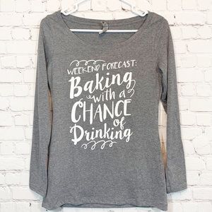 Baking with a Chance of drinking shirt M